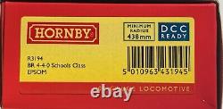 00 Hornby R3194 4-4-0 BR(SR) Schools 30937 EPSOM Lined Black DCC Ready BNMIB