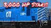 3 000 HP Turbo V16 Locomotive Start Up And Tour