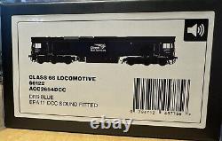 Accurascale Class 66 Locomotive 66122 Drs Blue DCC Sound Fitted Acc2654dcc