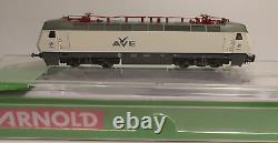 Arnold Hn2555'n' Gauge Renfe Class 252 Electric Loco'ave' Period V DCC Ready