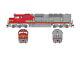 Athearn ATHG28603 HO FP45 DCC & Sound F/Red & Silver/Small Letter #104 Locomo
