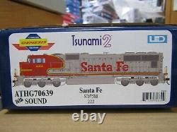 Athearn Genesis G70639 Ho Santa Fe Sd75m Tsunami2 DCC & Sound Rd# 222