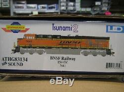 Athearn Genesis G83134 Ho Bnsf Es44dc Dc, Tsunami2 DCC & Sound Rd# 7641