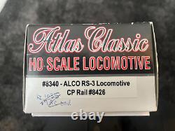 Atlas Alco #8340 RS-3 Locomotive CP Rail #8426 HO Scale. DCC & Sound