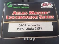 Atlas Master 8979 Gp-38 Diesel Locomotive Alaska Railroad #2003 DCC Ho Gauge