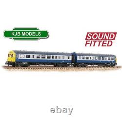 BNIB N Gauge Farish 371-506SF DCC Sound Class 101 2-Car DMU BR Blue & Grey