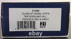 Bachmann 31-652 Class 47 Sir Rowland Hill 47474 Parcels Red/Grey DCC Rdy, BNIB