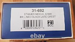 Bachmann 31-692 Stanier Mogul No. 42968 BR Lined Black Late Crest DCC Ready NEW