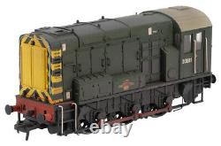 Bachmann 32-116B Class 08 Diesel D3881 Weathered BR Green Wasp Stripes DCC Ready