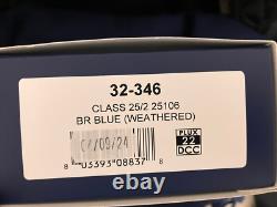 Bachmann 32-346 Class 25 25106 BR Blue Weathered DCC Fitted