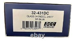 Bachmann 32-431DC Class 24 24077 BR Blue FYE DCC FITTED NEW