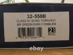 Bachmann 32-550b class a1 tornado 60163 br green early emblem 21 pin dcc ready