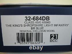 Bachmann 32-684DB Class 45 Peak 45040 THE KINGS SHROPSHIRE LIGHT INFANTRY NEW