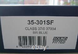 Bachmann 35-301SF Class 37 No. 37034 BR Blue Double Arrows DCC Sound BRAND NEW