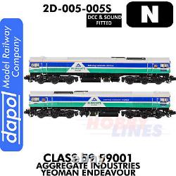 Class 59 59001 Yeoman Endeavour locomotive DCC&Sound N 1148 Dapol 2D-005-005S