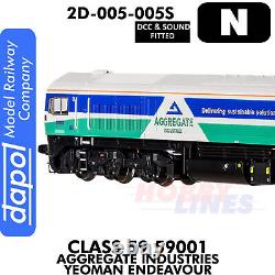 Class 59 59001 Yeoman Endeavour locomotive DCC&Sound N 1148 Dapol 2D-005-005S