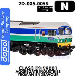 Class 59 59001 Yeoman Endeavour locomotive DCC&Sound N 1148 Dapol 2D-005-005S