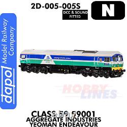 Class 59 59001 Yeoman Endeavour locomotive DCC&Sound N 1148 Dapol 2D-005-005S