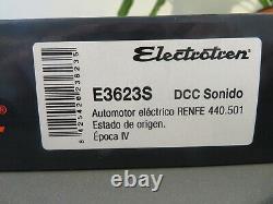 Electrotren e3623s electric automotor renfe 440.501 estado de origin dcc sound