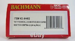HO Bachmann 64402 DCC Sound F7 B Diesel Loco New York Central Lightning Stripe