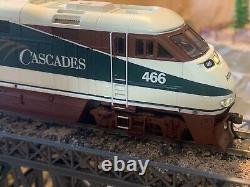 HO Scale Athearn F59PHI DC or DCC Diesel Locomotive AMTRAK CASCADES detailed LED