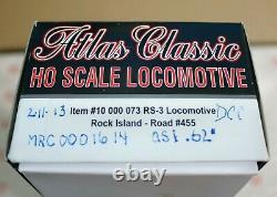 HO Scale Atlas Classic 10 000 07 RI Rock Island ALCO RS-3 #455 DCC/SOUND MRC1614