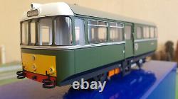 Heljan O gauge 88911 AC Cars BR Railbus W79977 Dark Green, Early Crest, pristine