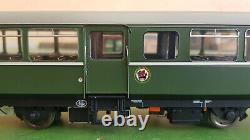 Heljan O gauge 88911 AC Cars BR Railbus W79977 Dark Green, Early Crest, pristine