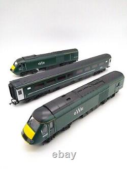 Hornby GWR 43 HST High Speed Train 3pce Set DCC Ready & Working Lights -(Unused)