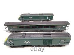 Hornby GWR 43 HST High Speed Train 3pce Set DCC Ready & Working Lights -(Unused)