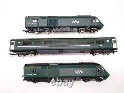 Hornby GWR 43 HST High Speed Train 3pce Set DCC Ready & Working Lights -(Unused)