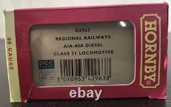 Hornby R2963 Class 31 BR Regional Railways (Blue/White), Lights, DCC Ready, NMIB