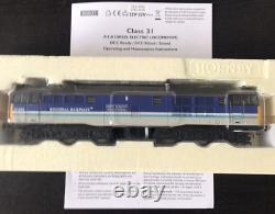 Hornby R2963 Class 31 BR Regional Railways (Blue/White), Lights, DCC Ready, NMIB