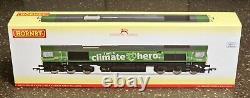 Hornby R30222 DB Cargo, Class 66, Co-Co, 66004'Climate Hero' Era 11 DCC Ready