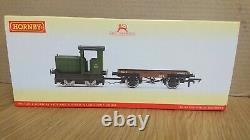 Hornby R3706 Ruston & Hornsby 48DS & Flatbed Wagon ARMY No. 802 DCC Ready NEW