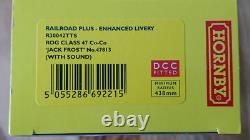 Hornby Railroad Plus R30042TTS ROG Class 47 Co-Co JACK FROST 47813 DCC/Sound Ftd