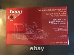 Ixion Iod-gwr Fowler O Gauge Gwr No1 Green 0-4-0 Diesel Loco DCC + Sound Ready