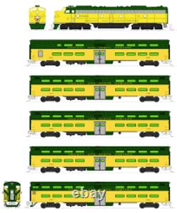 KATO 106104DCC N C&NW E8A & Pullman Bi-Level 400 Train 6-Unit Set 106-104-DCC
