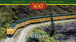 KATO 106104DCC N C&NW E8A & Pullman Bi-Level 400 Train 6-Unit Set 106-104-DCC