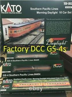 Kato DCC N Ultimate SP Daylight Set DCC GS-4's #4449 & #4454 -12 Cars! All New