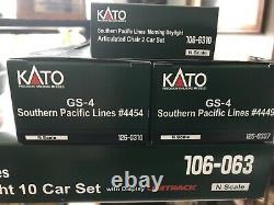 Kato DCC N Ultimate SP Daylight Set DCC GS-4's #4449 & #4454 -12 Cars! All New