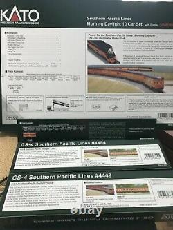 Kato DCC N Ultimate SP Daylight Set DCC GS-4's #4449 & #4454 -12 Cars! All New