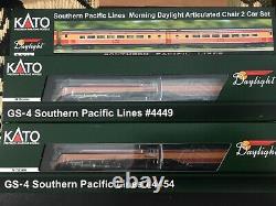 Kato DCC N Ultimate SP Daylight Set DCC GS-4's #4449 & #4454 -12 Cars! All New