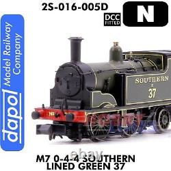 M7 0-4-4 SOUTHERN LINED GREEN 37 Steam Tank Loco DCC N 1148 DAPOL 2S-016-005D