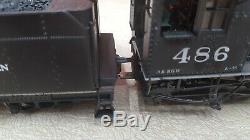 MMI MOUNTAIN MODEL IMPORTS On3 K36 #486 with BLACK BOILER (DCC) USED IN ORIG. BOX