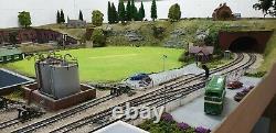 Model railway layout oo gauge dcc 14x7ft (4 sections) delivered peco hornby