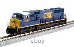 New N scale KATO USA 176-7610DCC EMD SD70M Flat Radiator CSX 4695 (DCC-Fitted)