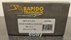 Rapido 932502 NER H Class Steam Loco No. 1310 NER DCC Sound, NEW