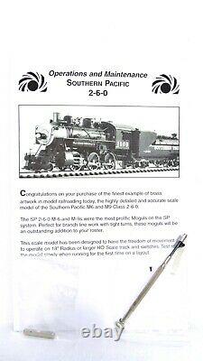 Sunset Models HO Brass Fcty Paint SP M6 2-6-0 #1726 Steam Locomotive DCC & Sound